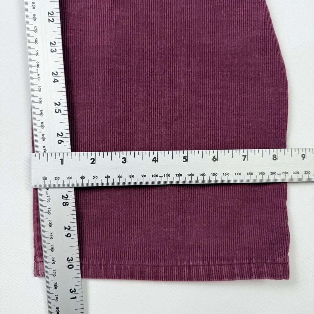 Levis Corduroy Pants 1980's Womens‎ Medium Purple Vintage Elastic Waist Straight